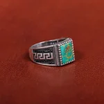 انگشتر فیروزه شجری مردانه کد 31209