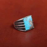 انگشتر فیروزه شجری مردانه کد 31213