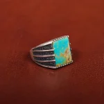 انگشتر فیروزه شجری مردانه کد 31222