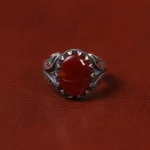 انگشتر عقیق مردانه کد 31028