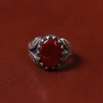 انگشتر عقیق مردانه کد 31030