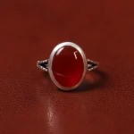 انگشتر عقیق مردانه کد 31046