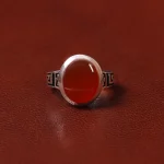 انگشتر عقیق مردانه کد 31058