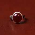 انگشتر عقیق مردانه کد 31074