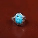 انگشتر فیروزه شجری مردانه کد 31122