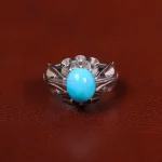 انگشتر فیروزه عجمی مردانه کد 31133