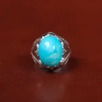 انگشتر فیروزه عجمی مردانه کد 31136