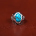 انگشتر فیروزه شجری مردانه کد 31141