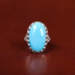 انگشتر فیروزه عجمی مردانه کد 31153