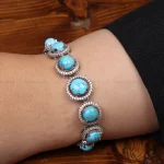 دستبند فیروزه زنانه کد 31161