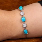 دستبند فیروزه زنانه کد 31170