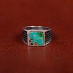 انگشتر فیروزه شجری مردانه کد 31193
