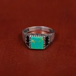 انگشتر فیروزه شجری مردانه کد 31196