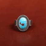 انگشتر فیروزه شجری مردانه کد 31203
