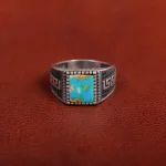 انگشتر فیروزه شجری مردانه کد 31212