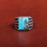 انگشتر فیروزه شجری مردانه کد 31213
