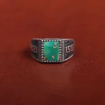 انگشتر فیروزه شجری مردانه کد 31215