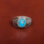 انگشتر فیروزه شجری مردانه کد 31223