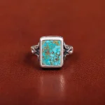 انگشتر فیروزه شجری مردانه کد 31225