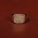 انگشتر صفحه برلیان مردانه کد 31243