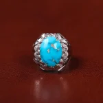 انگشتر فیروزه شجری مردانه کد 31251