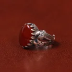 انگشتر عقیق مردانه کد 31027