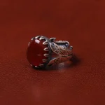 انگشتر عقیق مردانه کد 31030