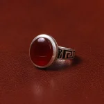 انگشتر عقیق مردانه کد 31033