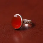 انگشتر عقیق مردانه کد 31066