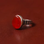 انگشتر عقیق مردانه کد 31072