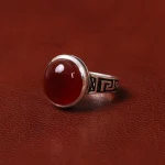 انگشتر عقیق مردانه کد 31074