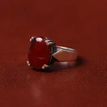 انگشتر عقیق مردانه کد 31075