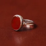 انگشتر عقیق مردانه کد 31078