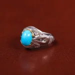 انگشتر فیروزه عجمی مردانه کد 31117
