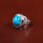 انگشتر فیروزه شجری مردانه کد 31142
