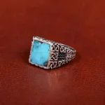 انگشتر فیروزه شجری مردانه کد 31192