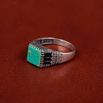 انگشتر فیروزه شجری مردانه کد 31196