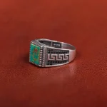 انگشتر فیروزه شجری مردانه کد 31209