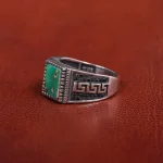 انگشتر فیروزه شجری مردانه کد 31215