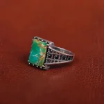 انگشتر فیروزه شجری مردانه کد 31220