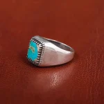 انگشتر فیروزه شجری مردانه کد 31227