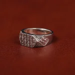 انگشتر صفحه برلیان مردانه کد 31241