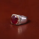 انگشتر یاقوت سرخ مردانه کد 31249