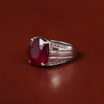 انگشتر یاقوت سرخ مردانه کد 31250