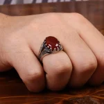 انگشتر عقیق مردانه کد 31028