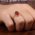 انگشتر عقیق مردانه کد 31029