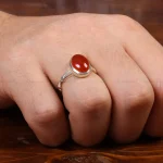 انگشتر عقیق مردانه کد 31047