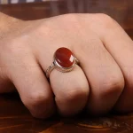 انگشتر عقیق مردانه کد 31053