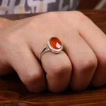 انگشتر عقیق مردانه کد 31060