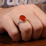 انگشتر عقیق مردانه کد 31066